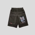 thumbnail image 3 of JNCO Pantalones cortos Y2K Hip Hop 2023 Harajuku gótico bolsillo pantalones vaqueros sueltos pantalones cortos hombres, 3 of 5