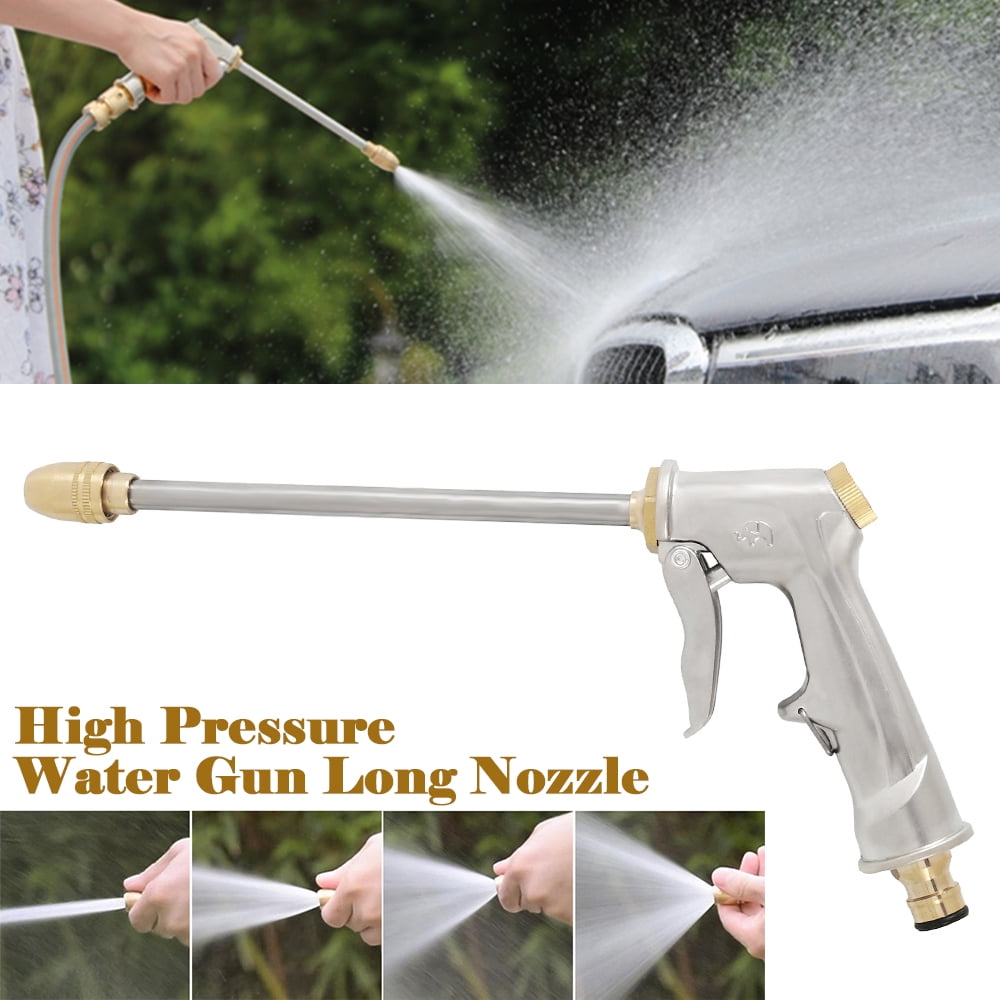 Premium Leakproof Heavy Duty Brass Metal Garden Lawn Hose Nozzle & High Pressure 