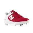 thumbnail image 3 of New Balance Women's Fresh Foam X Velo V3 Low Metal Fastpitch Softball Cleats Red/White Medium 10, 3 of 5