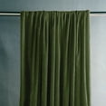 thumbnail image 5 of Thermal Insulated Velvet Curtains, Room Darkening and Noise Reducing Drapes for Living Room and Bedroom, Grommet Top Window Treatments(Green), 5 of 6
