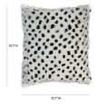 thumbnail image 3 of TOV Furniture Genuine Black and White Goatskin 16" Pillow, 3 of 5