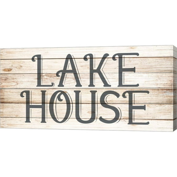 Great Art Now Lake House 4 by Kimberly Allen, Canvas Wall Art, 20W x 10H