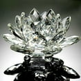 thumbnail image 1 of Gobestart Lotus Crystal Glass Figure Paperweight Ornament Feng Shui Decor Collection, 1 of 2