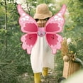 thumbnail image 1 of Ala de mariposa LED, ala de Ángel, juego de simulación, vestido de ala de hada para carnaval, puesta en escena, festivales de vacaciones, cumpleaños rosa Salvador Disfraz de ala de hada, 1 of 10