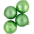thumbnail image 6 of Northlight 2-Finish Glass Christmas Ball Ornaments - 2.5" (65mm) - Pistachio Green - 9ct, 6 of 7