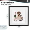 thumbnail image 4 of Stupell Industries Art Deco Luxury Books & Puppy Black Framed Print Under Glass, 13 x 13, by Amanda Greenwood, 4 of 8