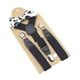 thumbnail image 4 of 2 tirantes para niños y niñas, tirantes en forma de Y con clip para lazo. Negro, 4 of 9