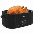 thumbnail image 3 of Sunvivi 24 Quart Electric Turkey Roaster Oven with Visible Glass Lid,Removable Pan & Rack, Stainless Steel, Black, 3 of 11