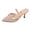 Rose Gold, variant on Women's Slingback High Heels Mesh Breathable Closed Pointed Toe Slip On Pumps Shoes Casual Elegant Dressy Bridal Shoes for Daily Outdoor White