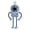 D, variant on WEIOUKC Poseable Alien Mini Fan with Suction Cup with 4 Bendable Legs & Suction Cup, 3-Speed Portable Personal Cooling Fan,Sticks to Smooth Surfaces for Bedroom, Stroller & Camping