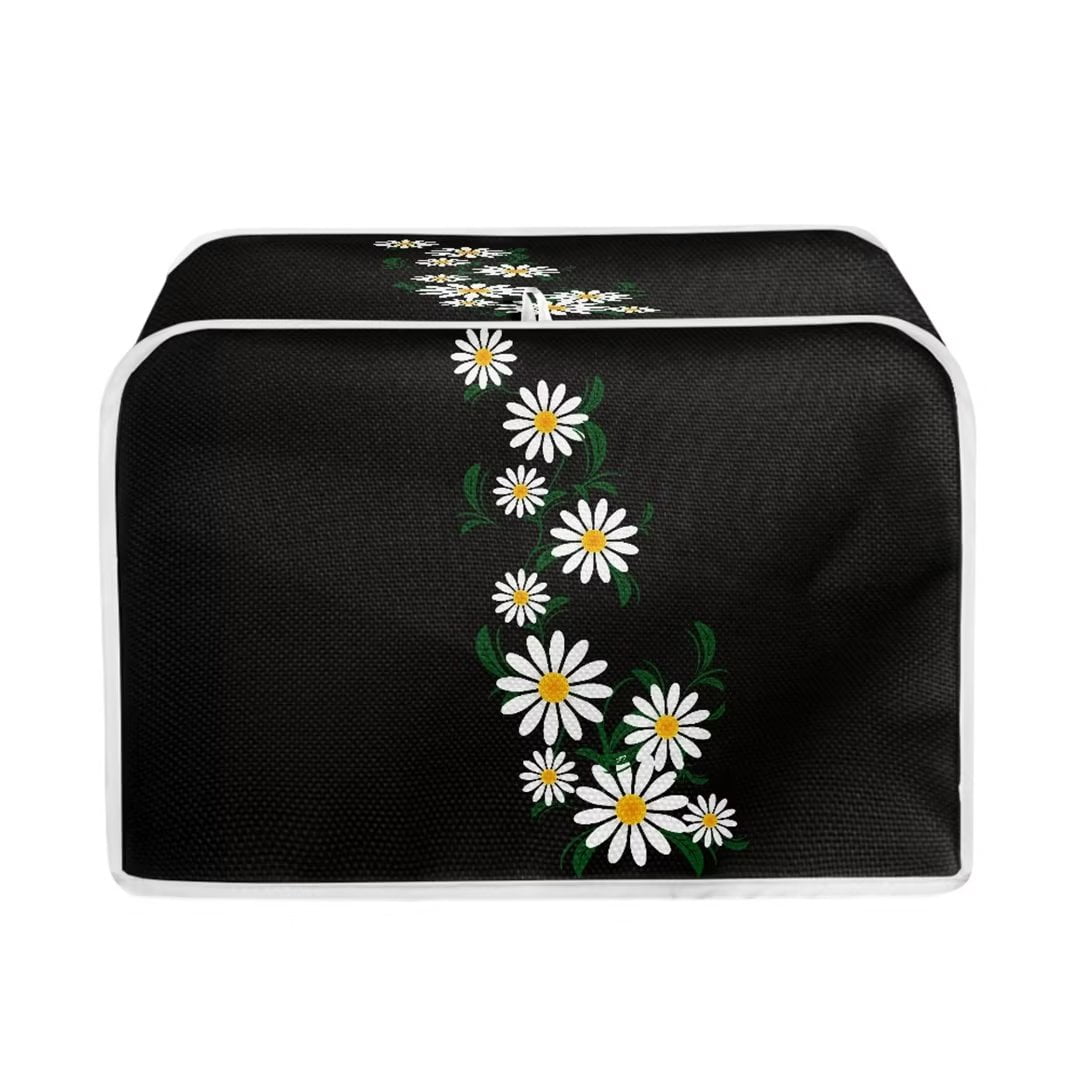 Renewold 2 Slice Daisy Toaster Cover for Kitchen Anti Splash Wide Slot