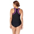 thumbnail image 2 of Swimsuits for All Chlorine Resistant High Neck Racerback Tankini Set, 2 of 6