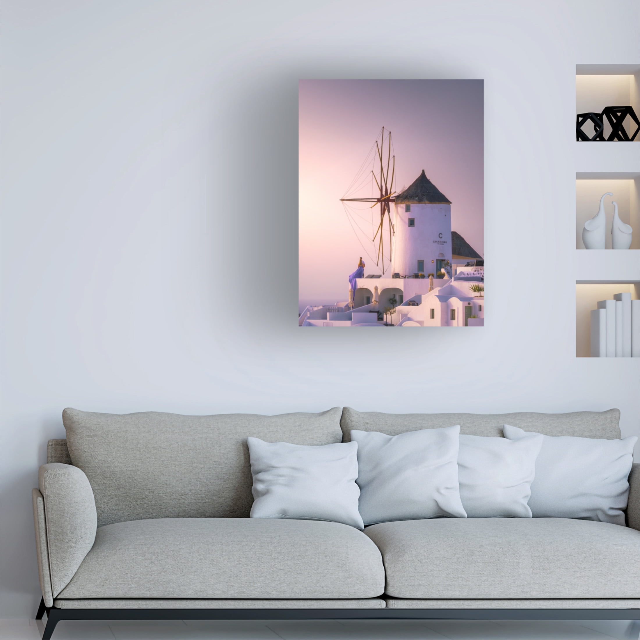 Trademark Fine Art SANDEEP MATHUR Santorini Weddings Canvas Wall Art