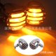 thumbnail image 3 of Harley Cruise Prince Retro Motocicleta Metal Retro Grille Grille Plated Silver Turn Signal, kaili Sencillez, 3 of 5