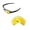24K Gold Mirror Coated - Polarized, variant on Walleva Clear Replacement Lenses for Oakley Flak 2.0 Sunglasses