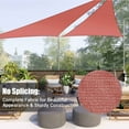 thumbnail image 4 of Yescom 2 Pack 20 Pi 97 % Bloc UV Triangle Voile d'Ombrage Extérieur Patio Arrière-Cour, 4 of 11