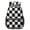 Black and White, variant on Black and White Checkered Pattern 17" School Backpacks for Teens,Waterproof Oxford Fabric,S-Shape Padded Straps for School,Travel,Hiking,Camping