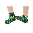 thumbnail image 3 of Vincere Sand Socks Soft-Soled Beach Socks (Toddler/Child) Small Neon night, 3 of 5