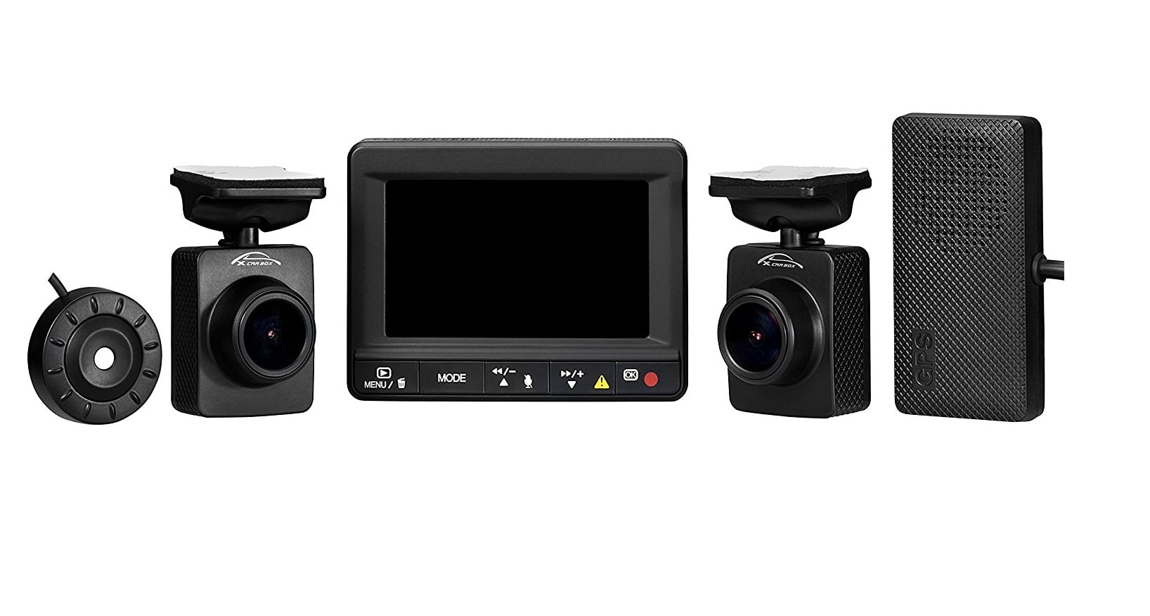 K1S 1080p Dual Car Dash Camera with GPS Logger