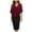 Wine, variant on Hfyihgf Women's V Neck Dresses Capelet Sleeve Chiffon Overlay Bodycon Knee Length Pencil Dress Wedding Cocktail Party(Red,XXL)