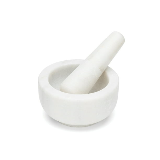 White Marble Mortar and Pestle