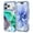 Grid Green Marble, variant on Mantto for iPhone 17 Case, 3 in 1 Slim Hybrid Crystal Rubber Bumper Cute Marble Pattern Hard PC Soft Silicone Drop Protection Women Girls Cover for iPhone 17, White Marble