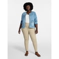 thumbnail image 2 of Terra & Sky Women's Plus Size Pull On High Rise Skinny Jeggings, 28" Inseam, Sizes 0X-4X, 2 of 5