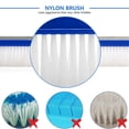 thumbnail image 4 of 2X Pool Brush, Swimming Pool Wall & Tile Brush 18 Inch Swimming Pool Cleaning Pole Brush Head Replacement Brush,Blue, 4 of 8