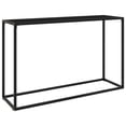 thumbnail image 1 of vidaXL Console Table Black 120x35x75 cm Tempered Glass, 1 of 4