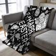 thumbnail image 4 of ERK 1Pcs Easter DIY Colored Blanket An Art And Craft Colored Blanket Featuring Patterns Of Rabbits/eggs/sheep Washable Blanket Suitable For Easter And Family Activities., 4 of 5