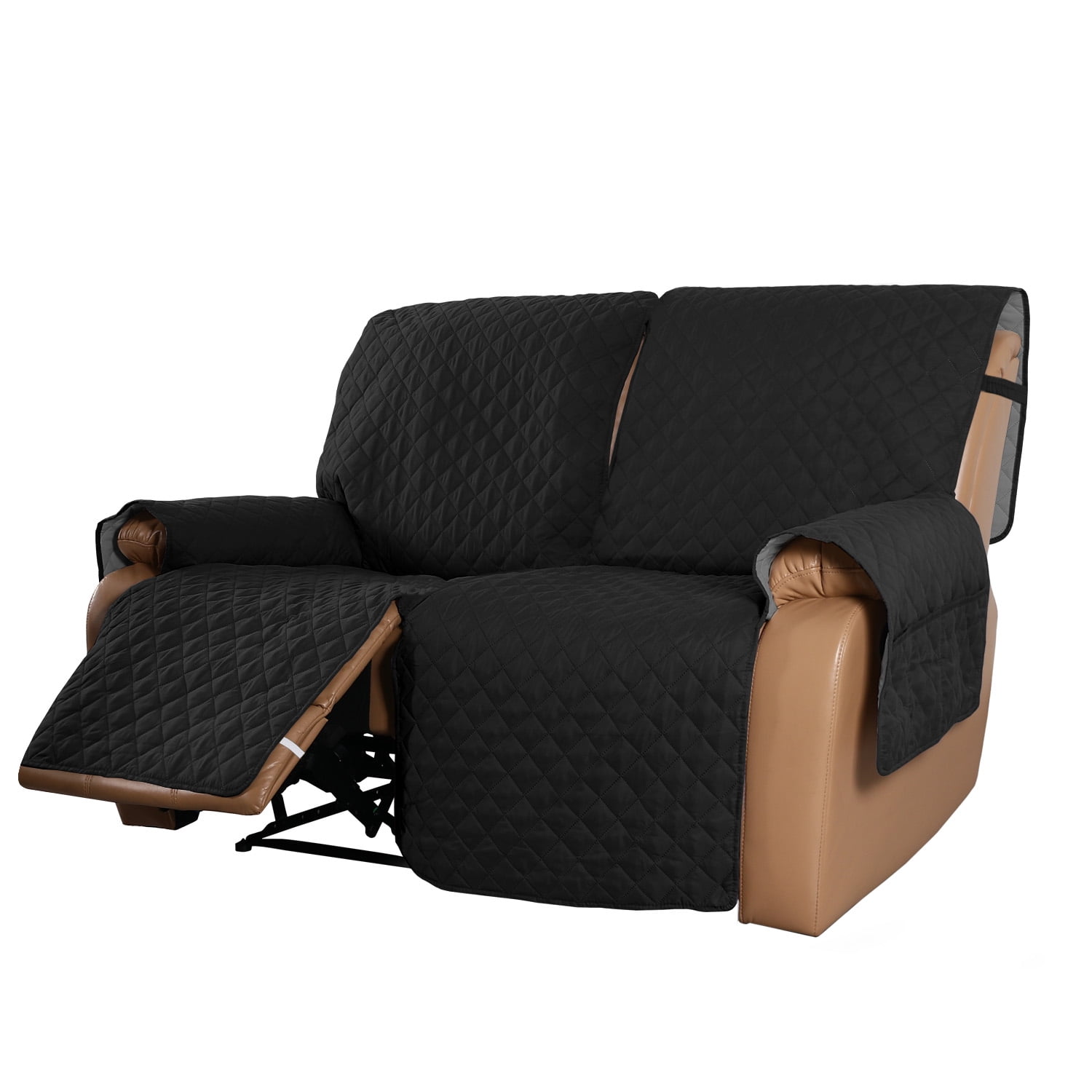 YEERSWAG 2 Seat Recliner Sofa Cover Velvet Recliner Sofa Slipcover