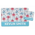 thumbnail image 1 of Printtoo Personalized Placemat & Coaster Set For Kids Toddlers,Birthday Gift For Boys,Gift For Girls,Robot-8x11.5 Inch, 1 of 1