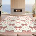 thumbnail image 2 of Design&I 6'x9' Ultra Soft Area Rug, Circle Seats Ribbon Circular Symmetrical Center Motif Pink None Fluffy Washable Non Shedding for Guest Room Bedroom Living Room, 2 of 7