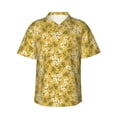 thumbnail image 2 of Picia Flower Gentle Cotton Regular Fit Short Sleeve Casual Hawaiian Shirt for Men-3X-Large, 2 of 9