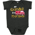 thumbnail image 3 of Inktastic My Grandpa is a Firefighter with Fire Truck Boys or Girls Baby Bodysuit, 3 of 5