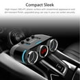 thumbnail image 6 of 100W 3 Way Car Cigarette Lighter Socket Splitter, DC 12V~24V Dual USB Charger Power Adapter with LED Voltage Display and On/Off Power Switches, Car Charger with PPTC Auto-Recovery 7Amps Fuse, 6 of 8