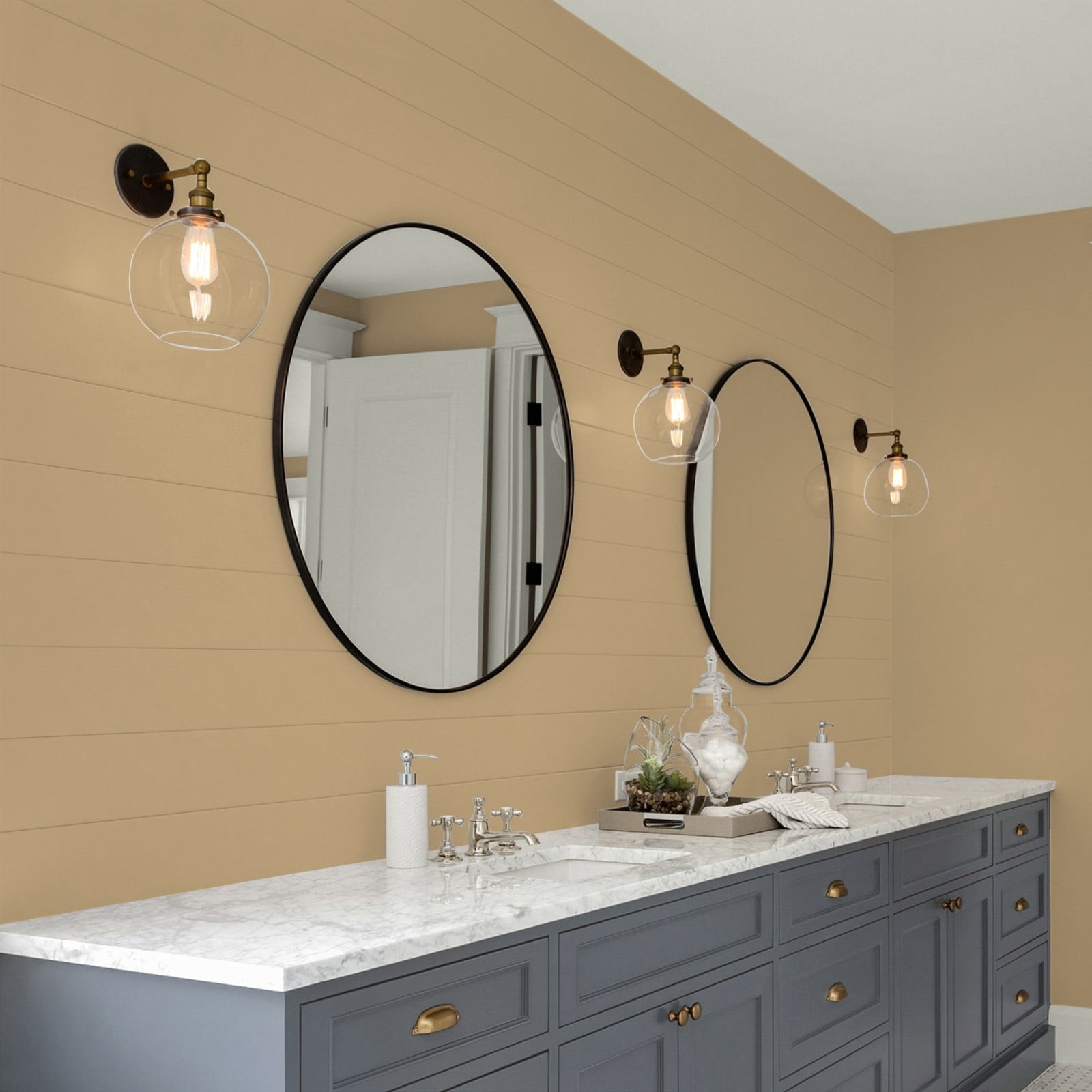 Glidden Glidden Kitchen Bath and Laundry Earthy Ocher / Beige, Eggshell Interior Paint with Primer, 1 Gallon