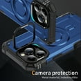thumbnail image 5 of Allytechgroup for iPhone 15 Pro Max Case with Camera Kickstand, [Include 1x Screen Protector] Support Wireless Charging Magnetic Phone Case for Women Men Military Grade Drop Protection, Blue, 5 of 7
