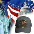 thumbnail image 4 of Veterans Casual Hat Not Dead Yet DD-214 Hat – Vintage Military-Style Baseball Cap with Embroidered Patch, Distressed Cotton Blend, Adjustable Fit, Dark Humor Veterans Hat for Men, 4 of 5