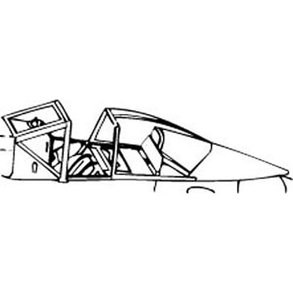 Fw 190 A/D "Blown" Type Vacuform Canopy x2 for Airfix (1/72 model kit accessory)