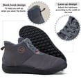 thumbnail image 6 of Men's Winter Snow Boots With Warm Plush Lining Ankle Booties Comfortable Non-Slip Walking Boots Waterproof Hiking Outdoor Shoes, 6 of 7