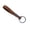 Coffee, variant on Kkkded Key Chain Electroplated Rust - resistant Key Chain - Exquisite, Bright Luster, Couple - themed, Faux Cowhide