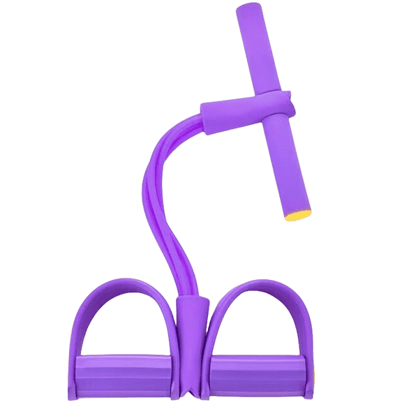 6-Tube Pedal Resistance Band, Premium Elastic Tension Rope for Full Body Workout, Natural Latex Fitness Bands for Strength Training, Tummy, Waist, Arm, Leg Slimming, Home Gym Exercise Equipment