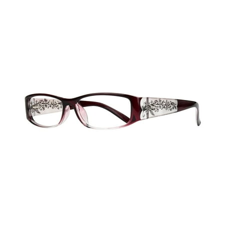Eyebogo Olivia Stylish Reading Glasses for Women (Burgundy, +2.50)