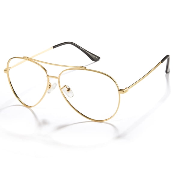 Gafas de aviador Cyxus T06 con montura metálica que bloquean la luz azul