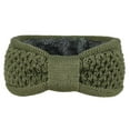thumbnail image 3 of Wancir Women's Winter Warm Headband Fuzzy Fleece Lined Thick Knitted Ear Muffs Fashion Criss Cross Knotted Ear Warmers, 3 of 3