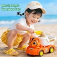 thumbnail image 2 of Portable Beach Set For Kids - Includes Foldable Bucket, Spade, Molds & Mesh with Toys Sand Seahorse Starf Bag. Fun, 2 of 8