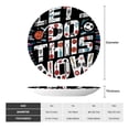 thumbnail image 2 of Kdxio Geometric Sports Energetic Burst Bone China Decorative Plate Ceramic Decorative Plate for Home Office Wall Stand Decorative Plates for Home Bedroom-8in, 2 of 6