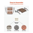 thumbnail image 5 of Brown 38x40 in Polycarbonate Door Canopy for Front Entrance Exterior Awning with Drainage ABS Bracket Rain Snow Sun Protection Overhang for Porch Patio, 5 of 12