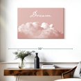 thumbnail image 3 of Elephant Stock Blush Pink Dream Wall Art - Horizontal Canvas Wall Art - Living Room Wall Decor - Inspirational And Typography Canvas - Pink And White Decor By Urban Epiphany - 36" x 24", 3 of 8